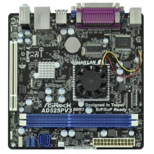 ASRock AD525PV3 Mini ITX Atom D525 Motherboard