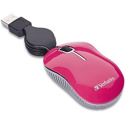 Verbatim 98618 Mini Travel Mouse Commuter Wired Optical Mouse