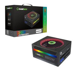 GameMax RGB Rainbow 550 W 80+ Gold Certified Fully Modular ATX Power Supply