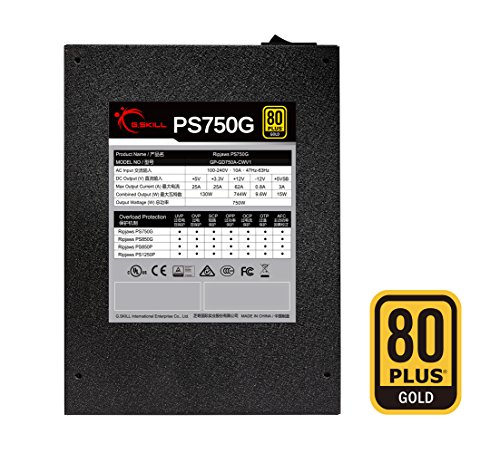 G.Skill PS750G 750 W 80+ Gold Certified Fully Modular ATX Power Supply