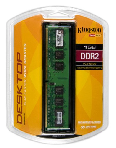 Kingston ValueRAM 1 GB (1 x 1 GB) DDR2-800 CL6 Memory