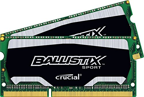 Crucial Ballistix Sport 16 GB (2 x 8 GB) DDR3-1600 SODIMM CL9 Memory