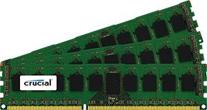 Crucial CT3K4G3ERSLD8160B 12 GB (3 x 4 GB) Registered DDR3-1600 CL11 Memory