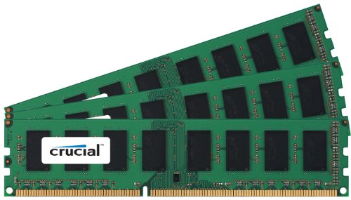 Crucial CT3KIT25664BA160B 6 GB (3 x 2 GB) DDR3-1600 CL11 Memory
