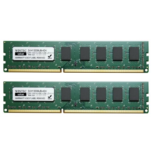 Wintec Value 4 GB (2 x 2 GB) DDR3-1333 CL9 Memory