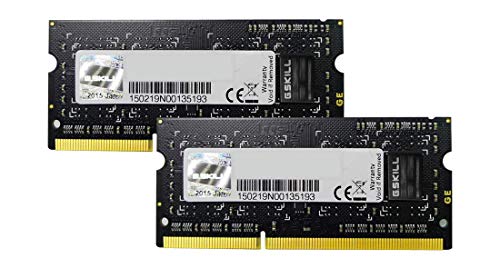 G.Skill F3-12800CL11D-8GBSQ 8 GB (2 x 4 GB) DDR3-1600 SODIMM CL11 Memory
