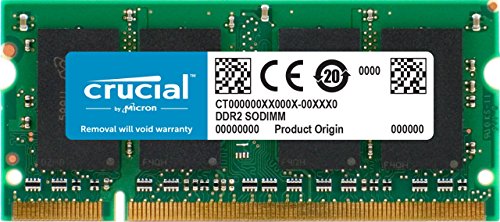 Crucial CT12864AC800 1 GB (1 x 1 GB) DDR2-800 SODIMM CL6 Memory