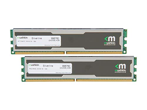 Mushkin Silverline 4 GB (2 x 2 GB) DDR2-800 CL5 Memory