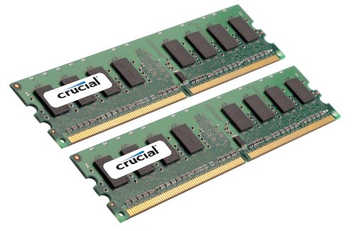 Crucial CT2CP25672AA667 4 GB (2 x 2 GB) DDR2-667 CL5 Memory