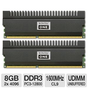 Wintec One 8 GB (2 x 4 GB) DDR3-1600 CL9 Memory