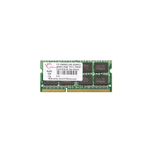 G.Skill F3-10600CL9S-2GBSQ 2 GB (1 x 2 GB) DDR3-1333 SODIMM CL9 Memory