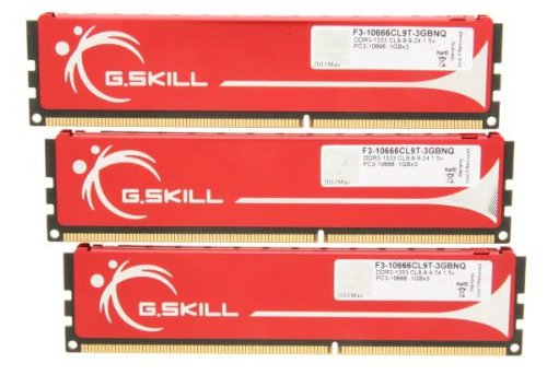 G.Skill F3-10666CL9D-2GBNQ 2 GB (2 x 1 GB) DDR3-1333 CL9 Memory