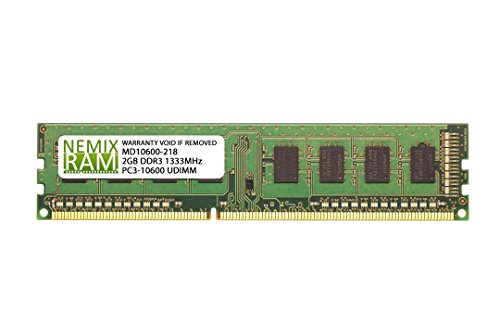 Kingston ValueRAM 2 GB (1 x 2 GB) DDR3-1333 CL9 Memory