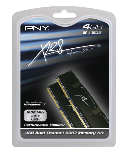 PNY XLR8 4 GB (2 x 2 GB) DDR3-1600 CL8 Memory