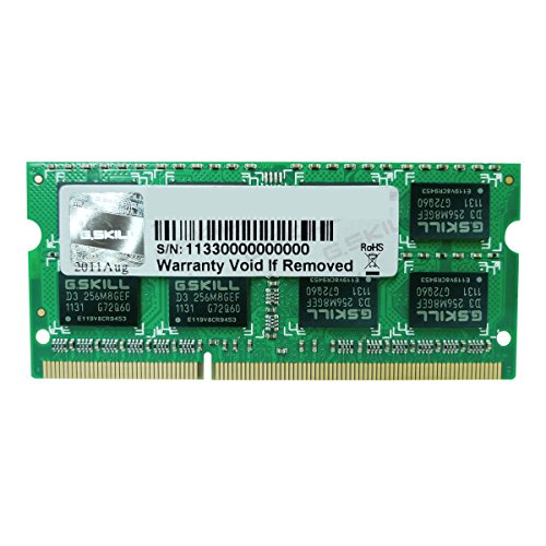 G.Skill F3-1333C9S-4GSL 4 GB (1 x 4 GB) DDR3-1333 SODIMM CL9 Memory