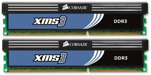 Corsair XMS3 4 GB (2 x 2 GB) DDR3-1600 CL9 Memory