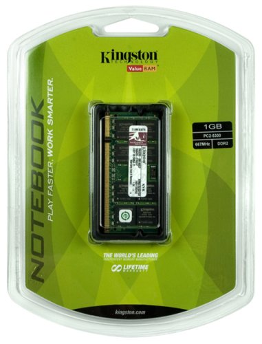 Kingston KVR667D2SO/1GR 1 GB (1 x 1 GB) DDR2-667 SODIMM CL5 Memory