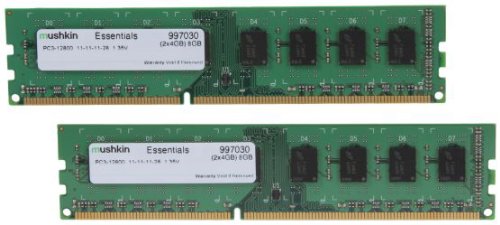 Mushkin Essentials 8 GB (2 x 4 GB) DDR3-1600 CL11 Memory