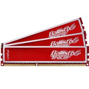 Crucial Ballistix Tracer 3 GB (3 x 1 GB) DDR3-1333 CL7 Memory