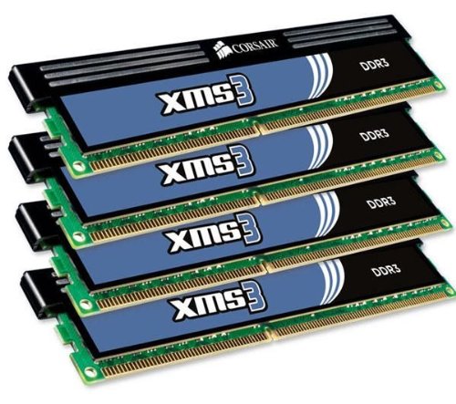 Corsair XMS3 8 GB (4 x 2 GB) DDR3-1600 CL9 Memory