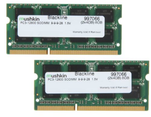 Mushkin Blackline 8 GB (2 x 4 GB) DDR3-1600 SODIMM CL9 Memory