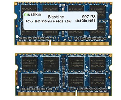 Mushkin Blackline 16 GB (2 x 8 GB) DDR3-1600 SODIMM CL9 Memory
