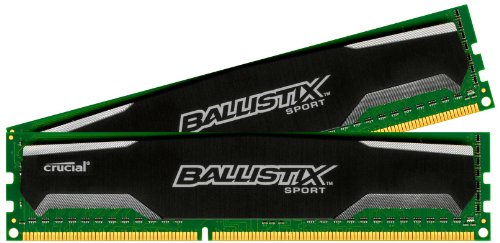 Crucial Ballistix Sport 16 GB (2 x 8 GB) DDR3-1333 CL9 Memory