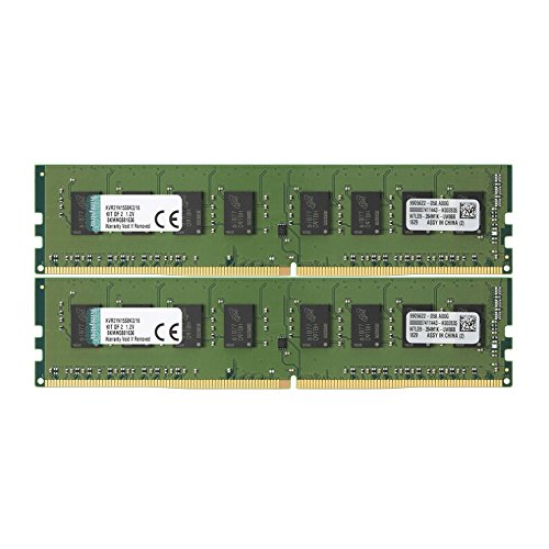 Kingston ValueRAM 16 GB (2 x 8 GB) DDR4-2133 CL15 Memory