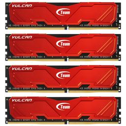 TEAMGROUP T-Force Vulcan 16 GB (4 x 4 GB) DDR4-3000 CL16 Memory