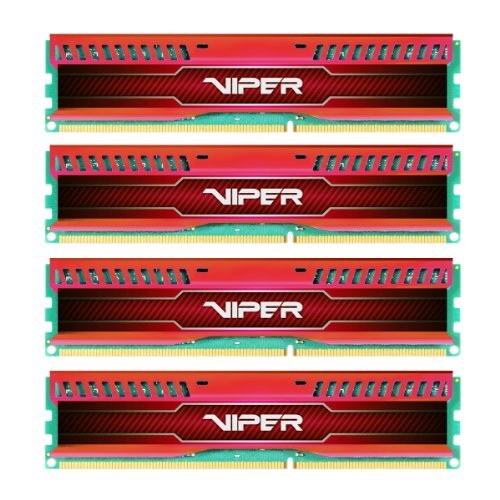 Patriot Viper 3 Low Profile Red 32 GB (4 x 8 GB) DDR3-1600 CL9 Memory