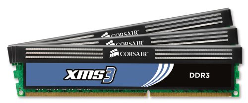 Corsair XMS 6 GB (3 x 2 GB) DDR3-1333 CL8 Memory