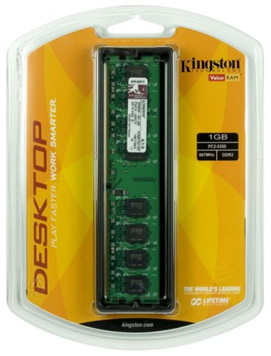 Kingston ValueRAM 1 GB (1 x 1 GB) DDR2-667 CL5 Memory