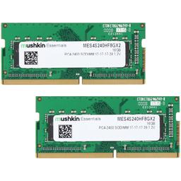 Mushkin Essentials 16 GB (2 x 8 GB) DDR4-2400 SODIMM CL17 Memory