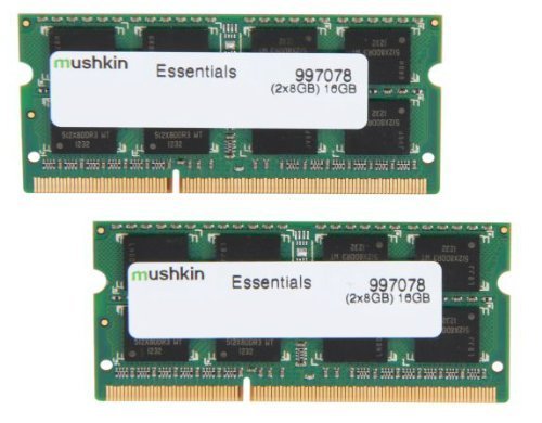 Mushkin Essentials 16 GB (2 x 8 GB) DDR3-1333 SODIMM CL9 Memory