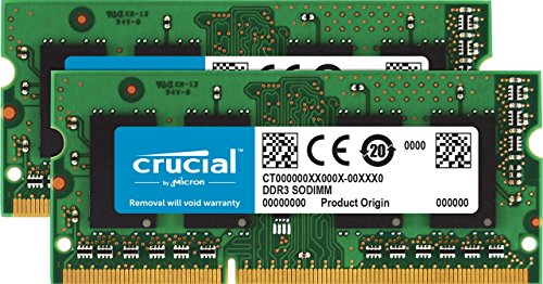 Crucial CT2K51264BF186DJ 8 GB (2 x 4 GB) DDR3-1866 SODIMM CL13 Memory