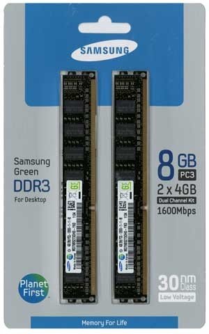 Samsung MV-3V4G3D/US 8 GB (2 x 4 GB) DDR3-1600 CL11 Memory
