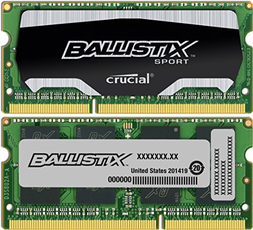 Crucial Ballistix Sport 8 GB (2 x 4 GB) DDR3-1866 SODIMM CL10 Memory