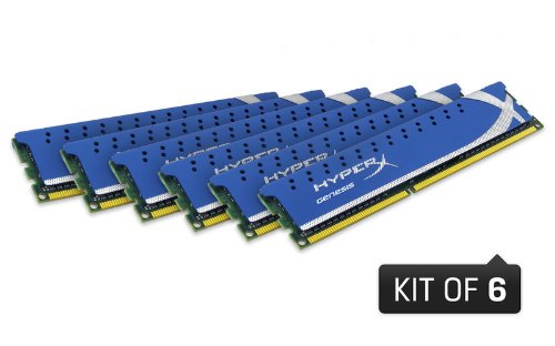Kingston HyperX 12 GB (6 x 2 GB) DDR3-1600 CL9 Memory