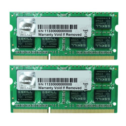 G.Skill F3-1333C9D-16GSL 16 GB (2 x 8 GB) DDR3-1333 SODIMM CL9 Memory
