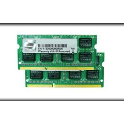 G.Skill FA-1600C11D-8GSQ 8 GB (2 x 4 GB) DDR3-1600 SODIMM CL11 Memory