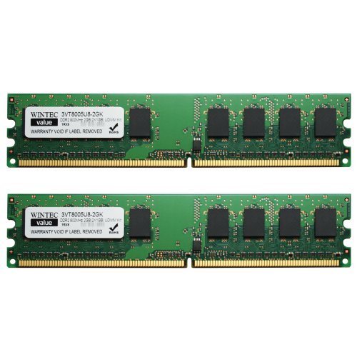Wintec Value 2 GB (2 x 1 GB) DDR2-800 CL6 Memory
