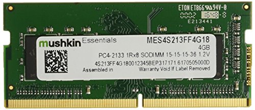 Mushkin Essentials 4 GB (1 x 4 GB) DDR4-2133 SODIMM CL15 Memory