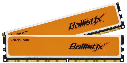 Crucial Ballistix 2 GB (2 x 1 GB) DDR2-800 CL4 Memory