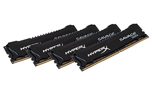 Kingston HyperX Savage 16 GB (4 x 4 GB) DDR4-2400 CL12 Memory