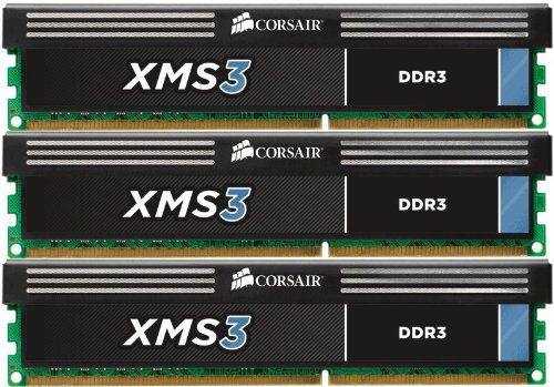 Corsair XMS3 12 GB (3 x 4 GB) DDR3-1600 CL9 Memory