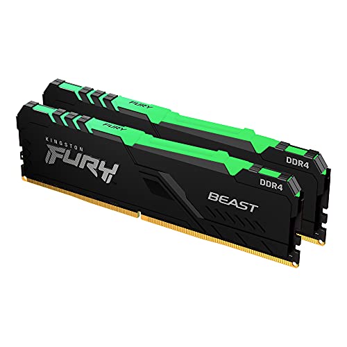 Kingston FURY Beast RGB 16 GB (2 x 8 GB) DDR4-3200 CL16 Memory