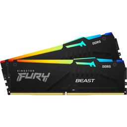 Kingston FURY Beast RGB 64 GB (2 x 32 GB) DDR5-4800 CL38 Memory