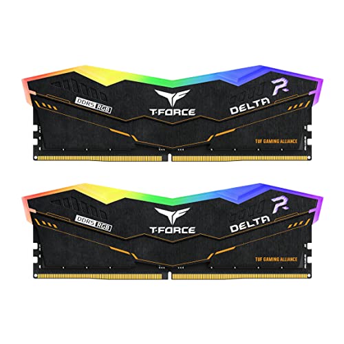 TEAMGROUP T-Force Delta TUF Gaming Alliance RGB 32 GB (2 x 16 GB) DDR5-5200 CL40 Memory