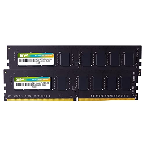 Silicon Power SP032GBLFU320X22 32 GB (2 x 16 GB) DDR4-3200 CL22 Memory