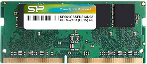 Silicon Power SP004GBSFU213N02 4 GB (1 x 4 GB) DDR4-2133 SODIMM CL15 Memory